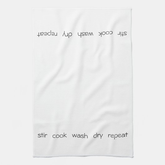 Roze wasdroog Herhaal Tea Kitchen Towel Theedoek (Verticaal)