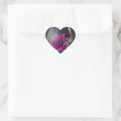 Roze wasgoed in een wijnglas hart sticker (Tas)