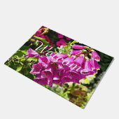 Roze washandschoenen deurmat (Schuin)