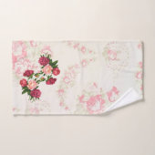 Roze washandset bad handdoek (Handdoek)