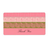 Roze waslabel etiket (Voorkant)