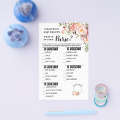 Roze wat er in uw Purse tweetalige gamekaart zit Flyer (Enkel)