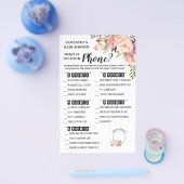 Roze Wat staat er op je telefoondouchecekaart? Flyer (Enkel)