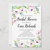 Roze Water Kleur - Bruids Douche Uitnodiging (Voorkant)