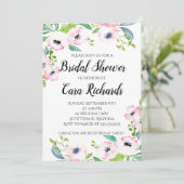 Roze Water Kleur - Bruids Douche Uitnodiging (Staand voorkant)