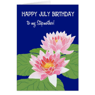  Roze Water Lilies Juli Birthday Stepmoeder