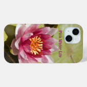 Roze Water Lily Case-Mate iPhone Case (Achterkant (horizontaal))
