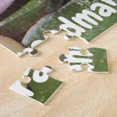 Roze Water Lily Flower We Love You Oma Legpuzzel (Zijkant)