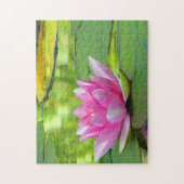 Roze water Lily Lotus Flower Puzzle Legpuzzel (Verticaal)