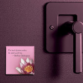Roze Water Lily Magneet