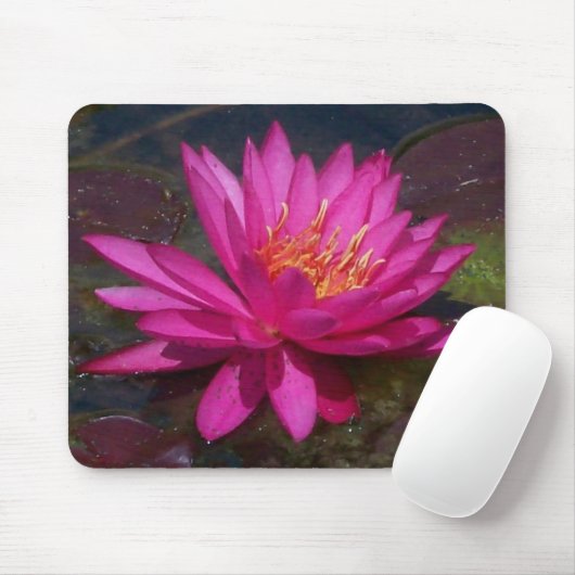 Roze Water Lily Muismat (Met muis)