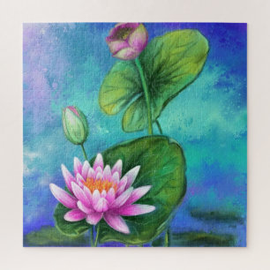 Roze water Lily Puzzle Lilies Legpuzzel