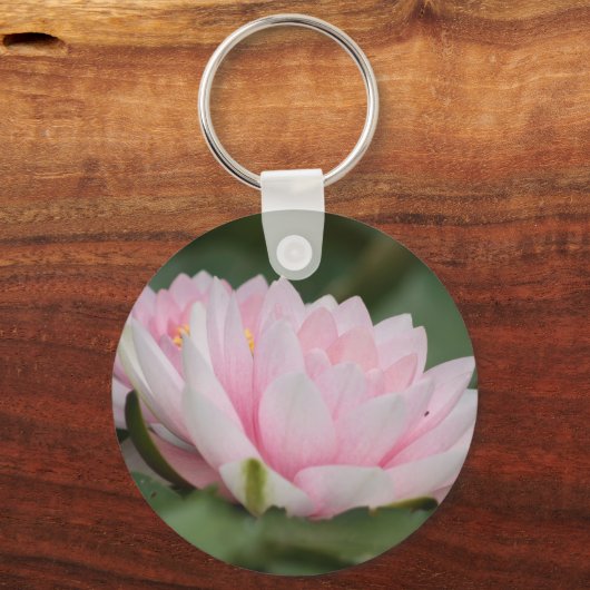 Roze Water Lily Sleutelhanger (Achterkant)