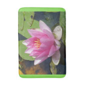Roze water Lily Sluiten Bathmat Badmat (Voorkant Verticaal)