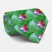 Roze Water Lily Stropdas (Opgerold)