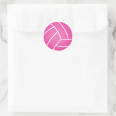 Roze Water Polo Ball Ronde Sticker (Tas)