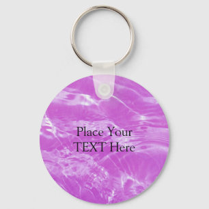 Roze water Ripple Sleutelhanger