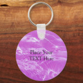 Roze water Ripple Sleutelhanger (Voorkant)