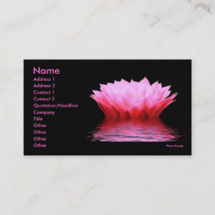 Roze watercactus Bloed Visitekaartje