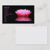 Roze watercactus Bloed Visitekaartje (Voorkant / Achterkant)