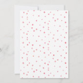 Roze Watercolor Baby shower uitnodiging (Achterkant)