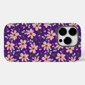 roze watercolor bloemenpatroon Case-Mate iPhone case (Achterkant (horizontaal))