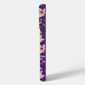 roze watercolor bloemenpatroon Case-Mate iPhone case (Achterkant / Links)