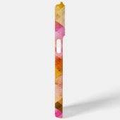Roze watercolor geometrisch patroon Case-Mate iPhone case (Achterkant / Rechts)