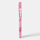 Roze Watercolor Golfjes Patroon Case-Mate iPhone Case (Achterkant / Links)