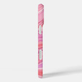 Roze Watercolor Golfjes Patroon Case-Mate iPhone Case (Achterkant / Rechts)