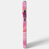 Roze Watercolor Golfjes Patroon Case-Mate iPhone Case (Achterkant / Links)