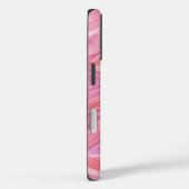 Roze Watercolor Golfjes Patroon Case-Mate iPhone Case (Achterkant / Rechts)