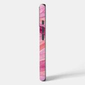Roze Watercolor Golfjes Patroon Case-Mate iPhone Case (Achterkant / Links)