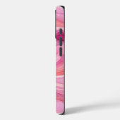 Roze Watercolor Golfjes Patroon Case-Mate iPhone Case (Achterkant / Links)