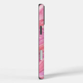 Roze Watercolor Golfjes Patroon Case-Mate iPhone Case (Achterkant / Rechts)