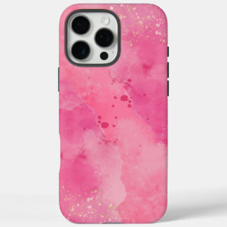 Roze Watercolor Linktree | iPhone 16 Pro Max Hoesje