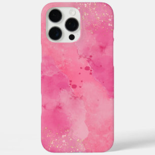 Roze Watercolor Linktree iPhone 16 Pro Max Hoesje