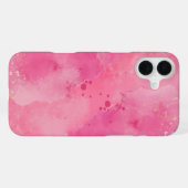 Roze Watercolor Linktree | iPhone Hoesje (Achterkant horizontaal)