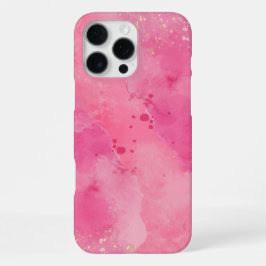 Roze Watercolor Linktree | iPhone 16 Pro Max Hoesje