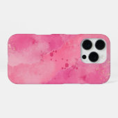 Roze Watercolor Linktree | iPhone Hoesje (Achterkant horizontaal)