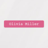 Roze waterdichte naamlabels school kinderdagverbli labels (Design 1)