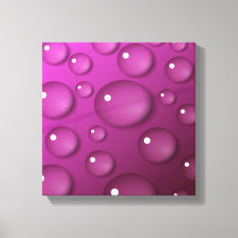 Roze Waterdruppel Achtergrond Canvas Afdruk