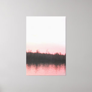 Roze wateren canvas afdruk