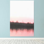 Roze wateren canvas afdruk (Insitu (Houten vloer))