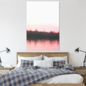 Roze wateren canvas afdruk (Insitu (Slaapkamer))