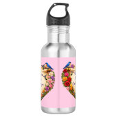 Roze waterfles kerst Moederdag cadeau (Voorkant)