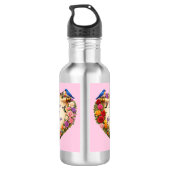Roze waterfles kerst Moederdag cadeau (Achterkant)