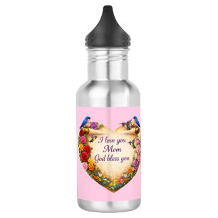 Roze waterfles kerst Moederdag cadeau
