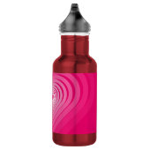 Roze waterfles met harten (Rechts)