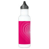 Roze waterfles met hartjes (Links)